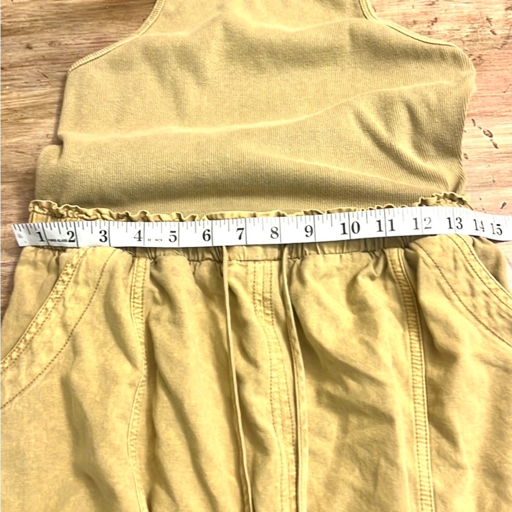 Anthropologie Daily Practice Dress Tank Twofer Midi Moss Boho Vacay,Size Medium - Picture 13 of 15